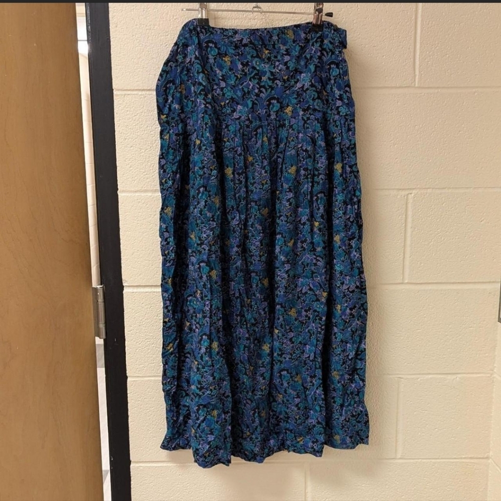 90s Deadstock Express Compagnie International Floral Maxi Skirt - Picture 4 of 6